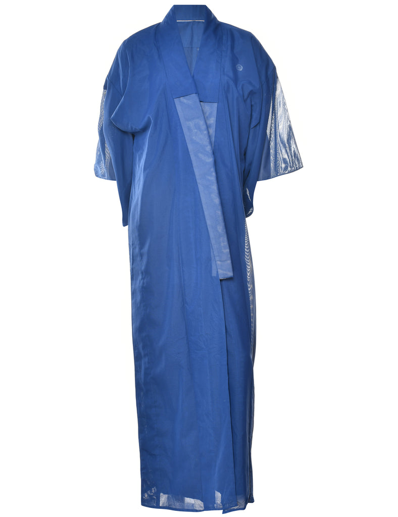 Blue Full Length Kimono - XL