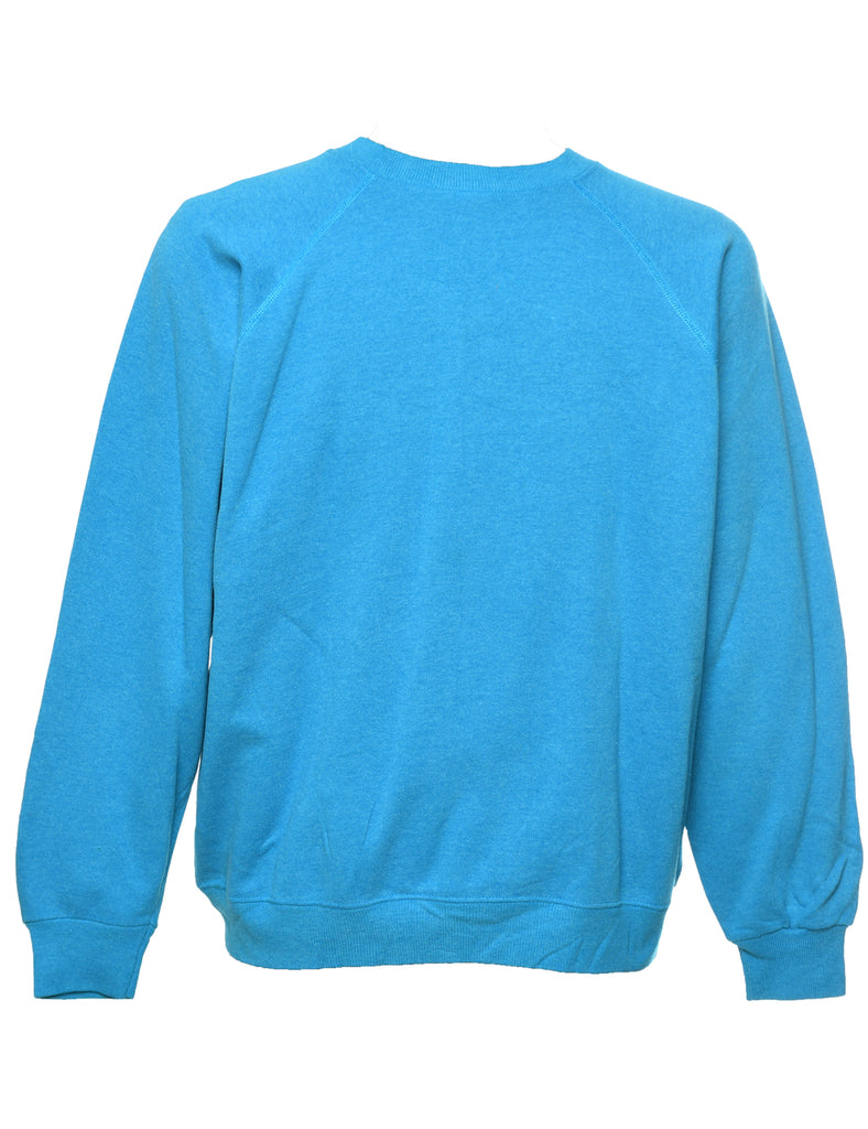 Blue Plain Sweatshirt - L