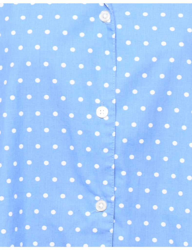 Blue Polka Dots Shirt - L