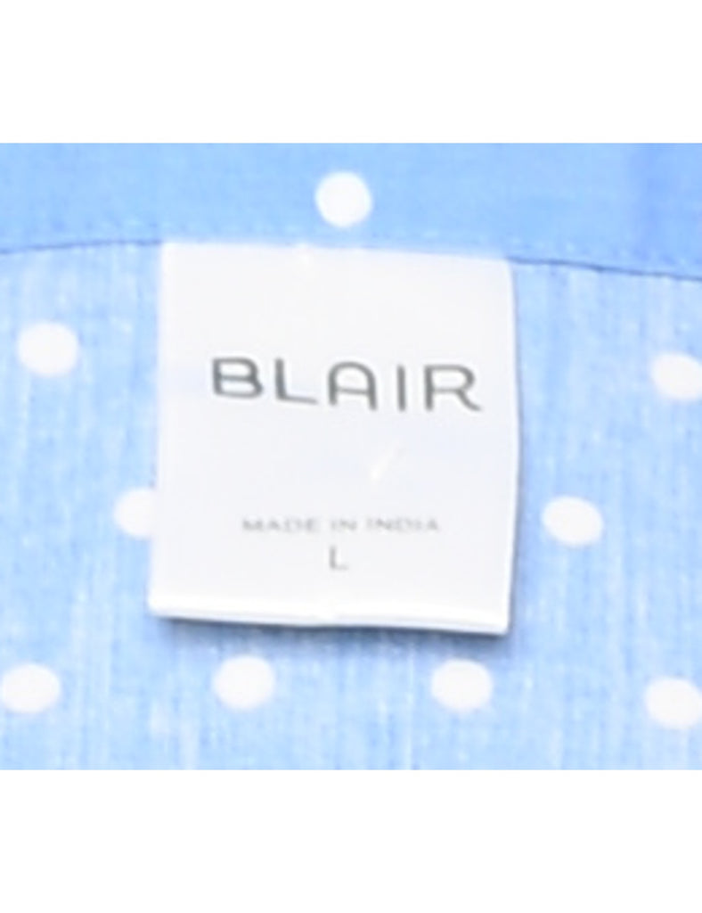 Blue Polka Dots Shirt - L