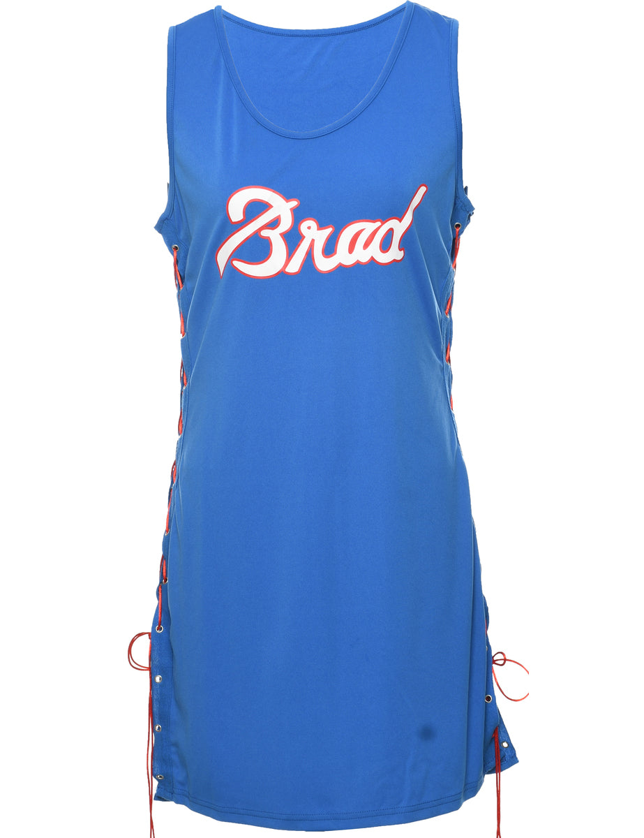 Women's Blue Y2K Dress Blue, S | Beyond Retro Women's Blue Y2K Dress Blue, S | Beyond Retro