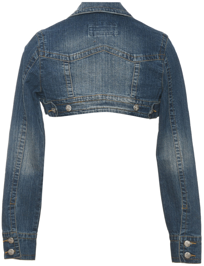 Bolero Style Cropped Denim Jacket - S