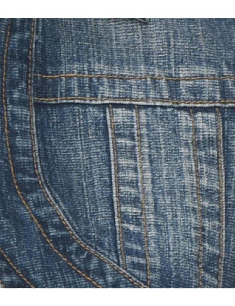 Bolero Style Cropped Denim Jacket - S