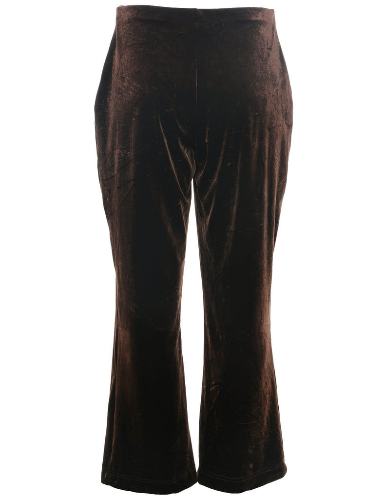 Boot Cut Velvet Trousers - W28 L26
