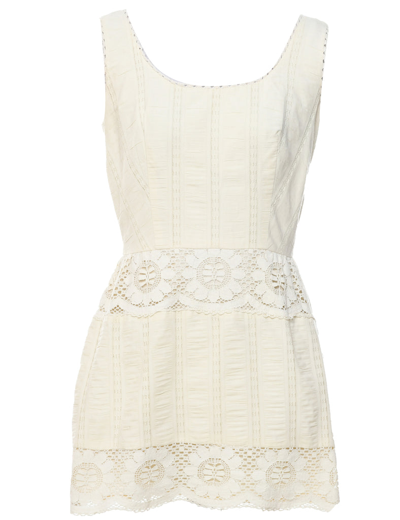 Broderie Anglaise Dress - S