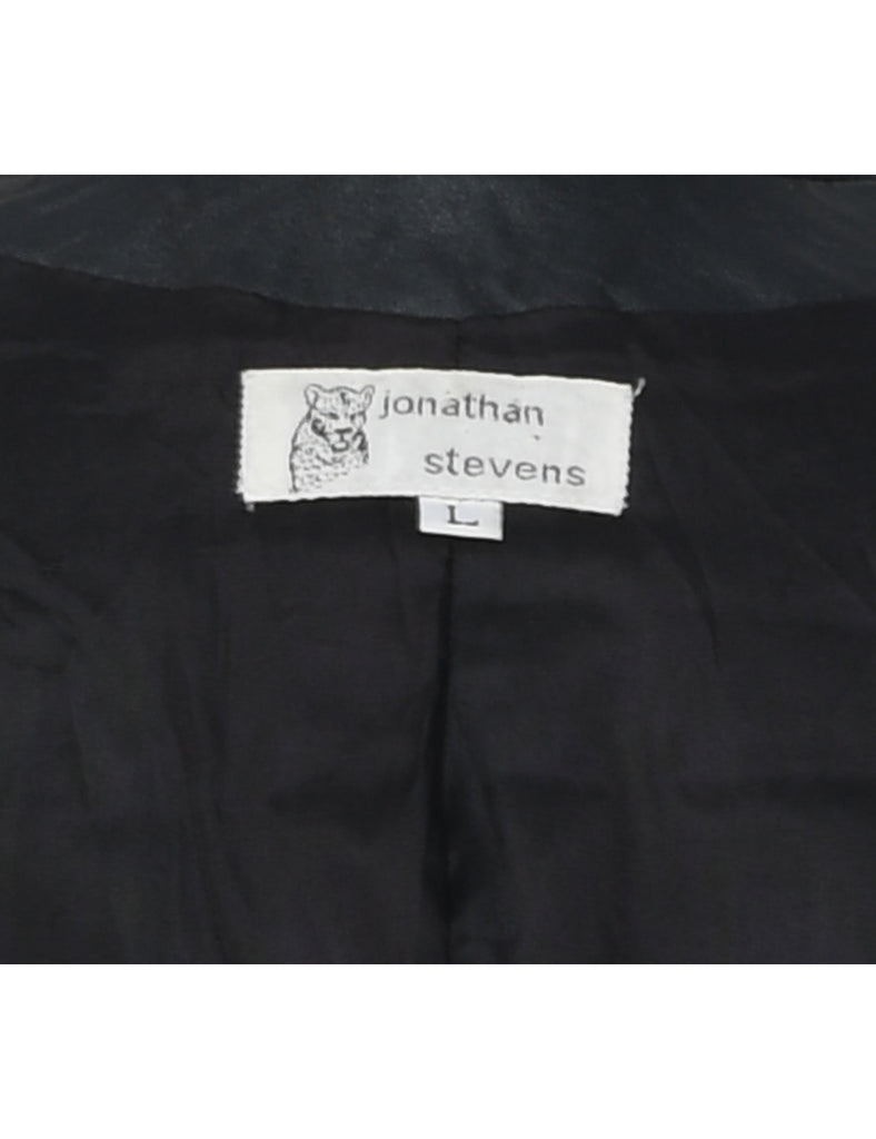 Brown & Black 1980s Contrast Jacket - L
