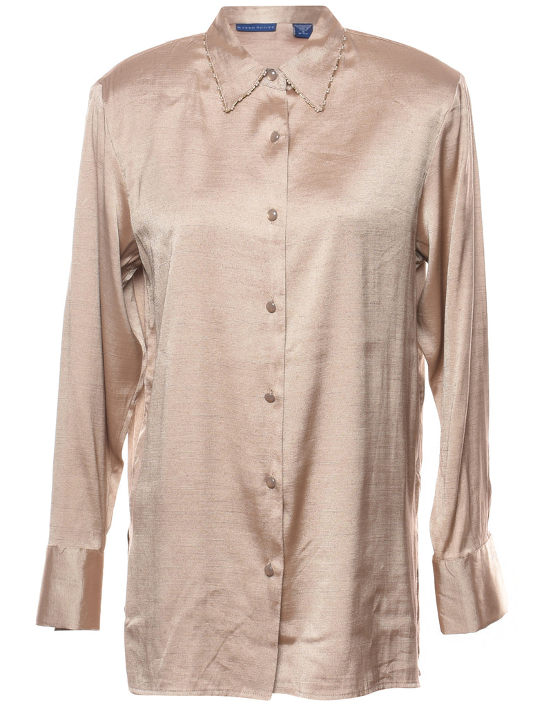 Brown Blouse - S