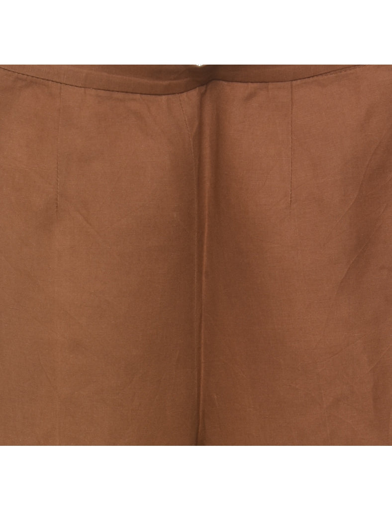 Brown Classic Tapered Trousers - W28 L28