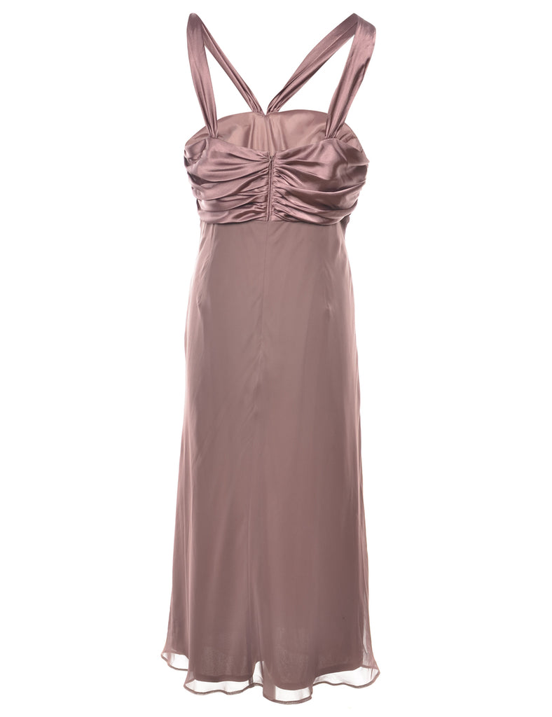 Brown Evening Dress - M