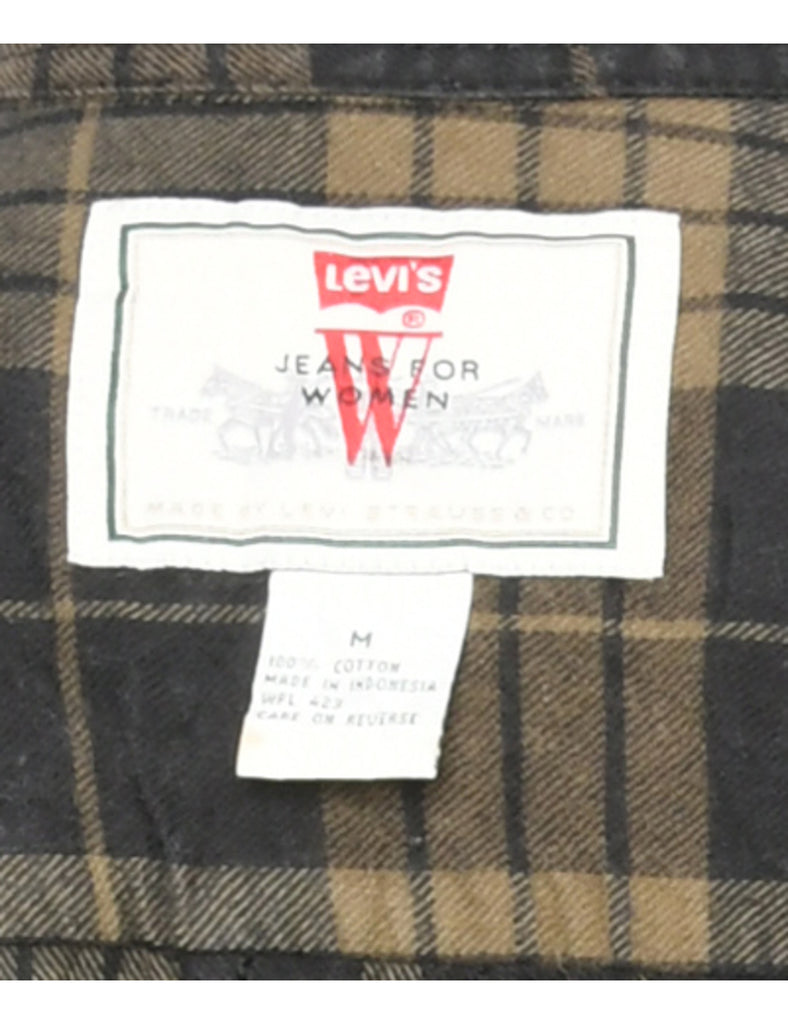 Brown Flannel Levi's Shirt - L