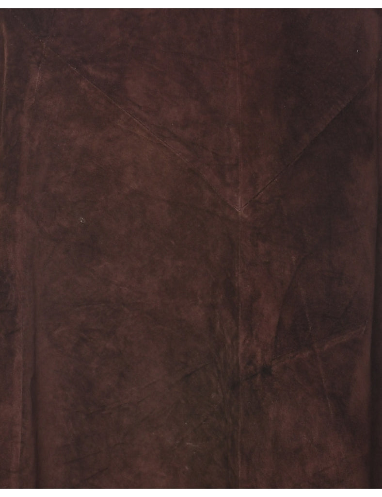 Brown Maxi Skirt - L