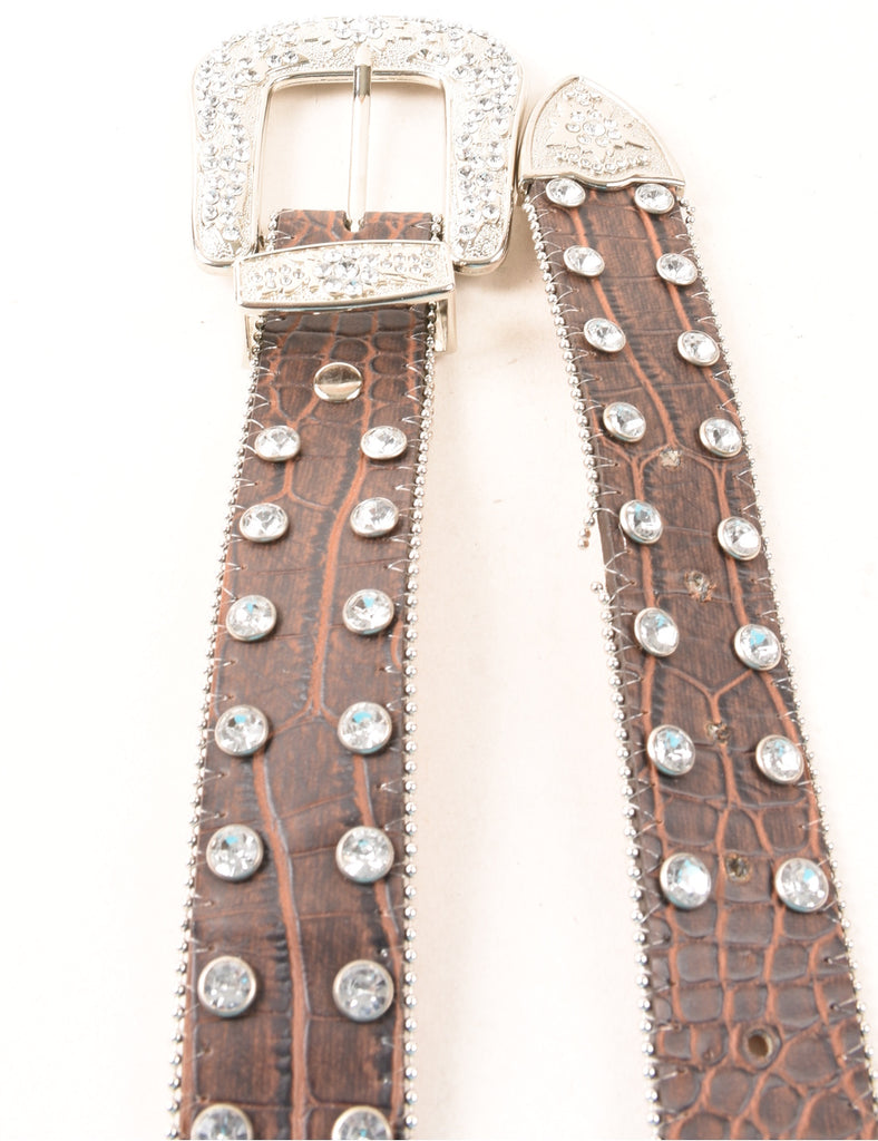 Brown Western Belt - M