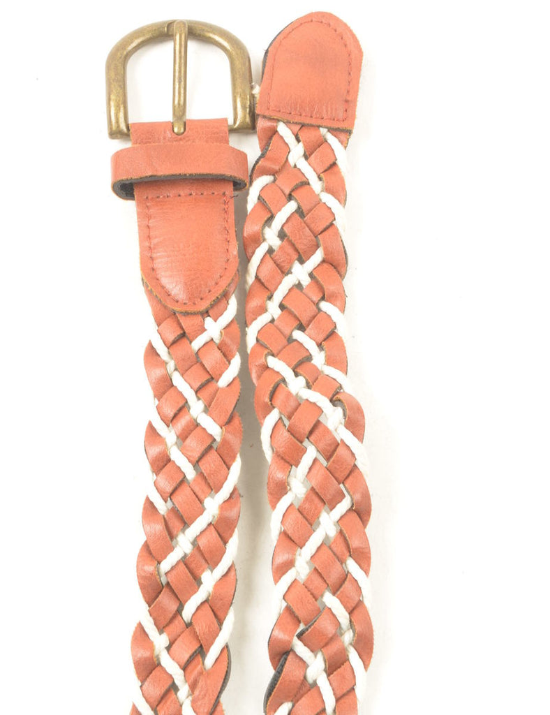 Brown Woven Belt - L