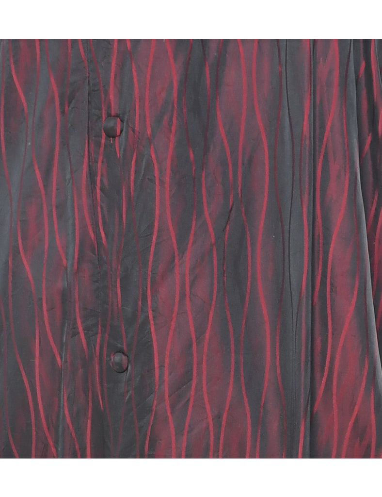 Burgundy Full Length Kimono - XL