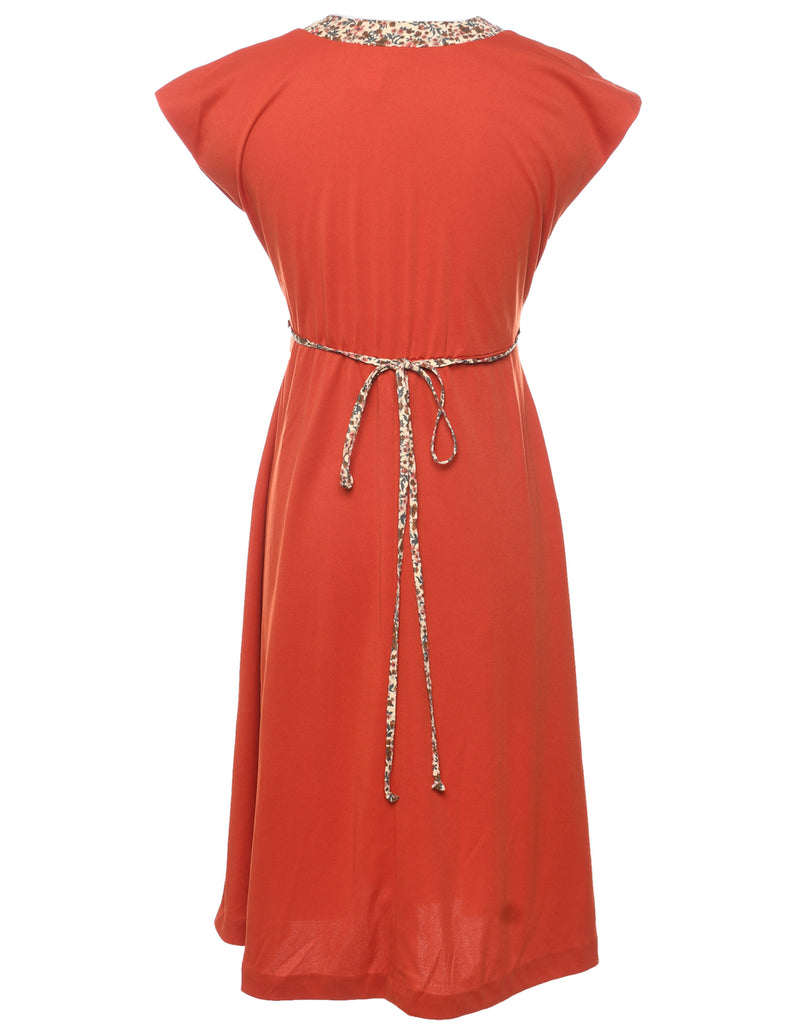 Burnt Orange Dress - S