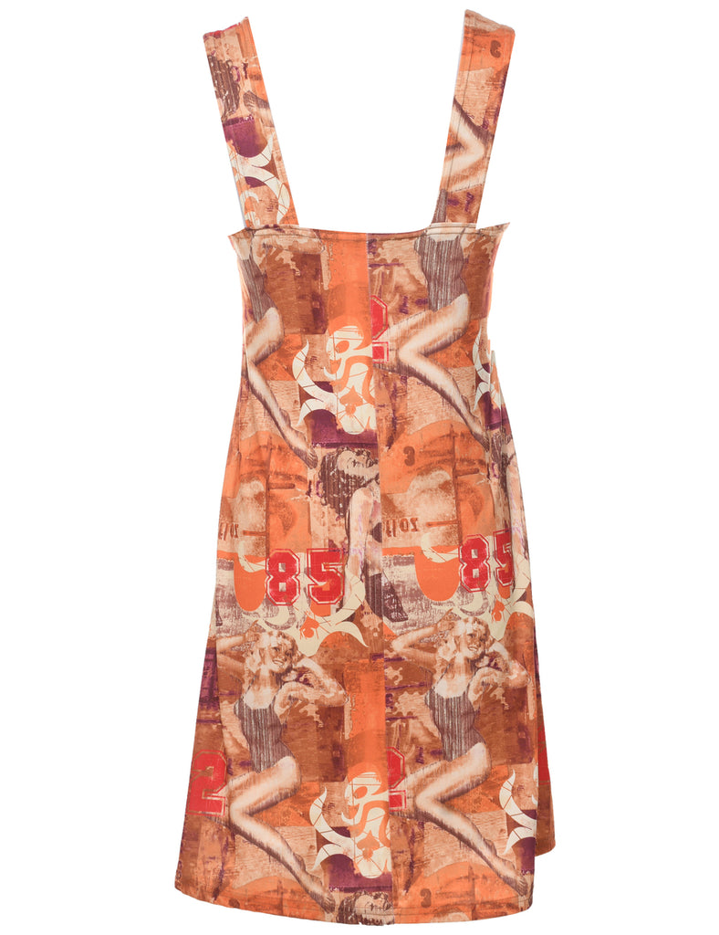 Burnt Orange Dress - S