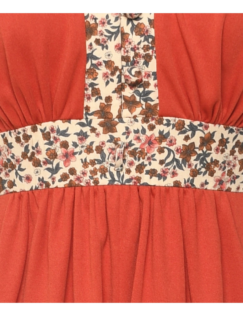 Burnt Orange Dress - S