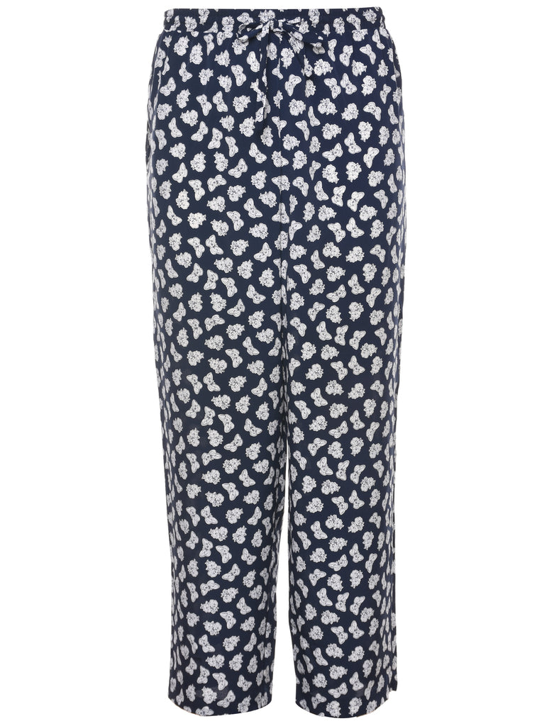 Butterfly Print Trousers - W38 L27