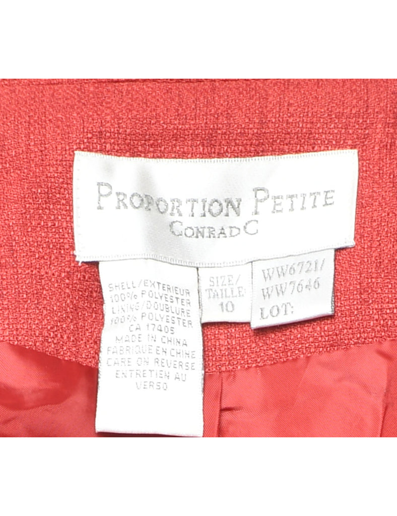 Button Front Blazer - M