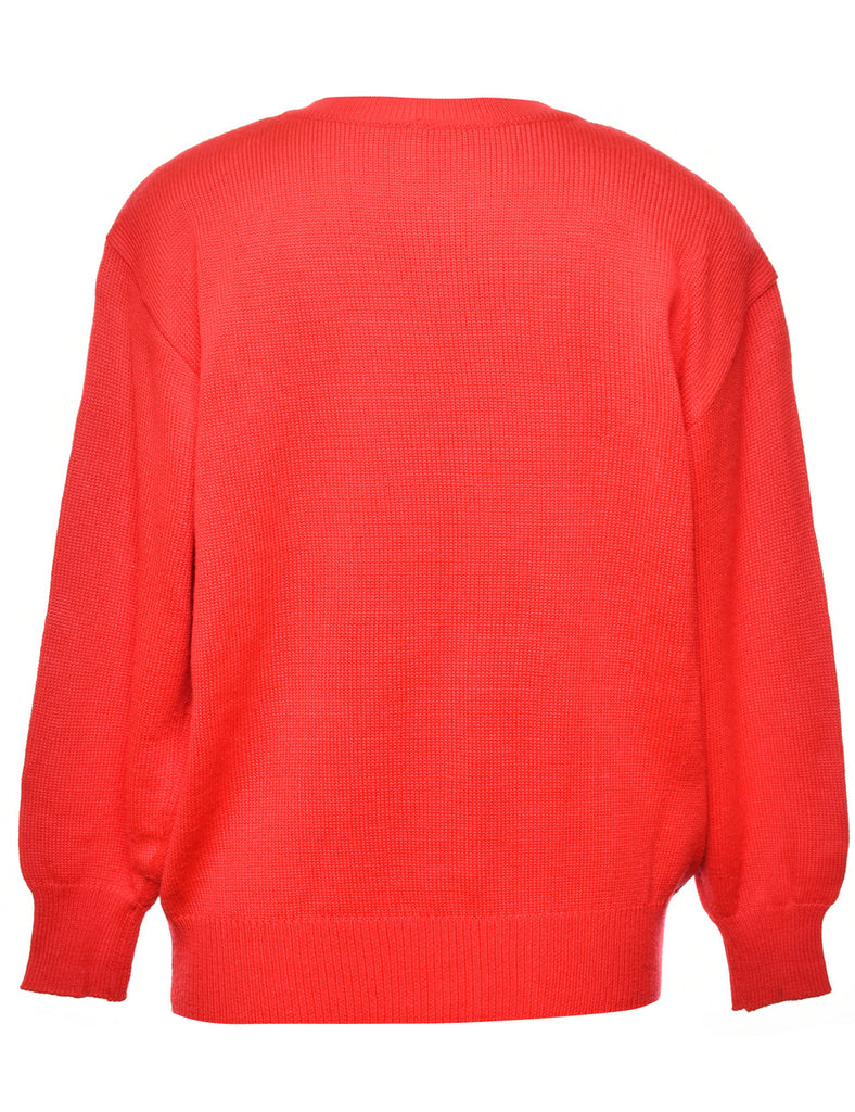 Button Front Cardigan - L