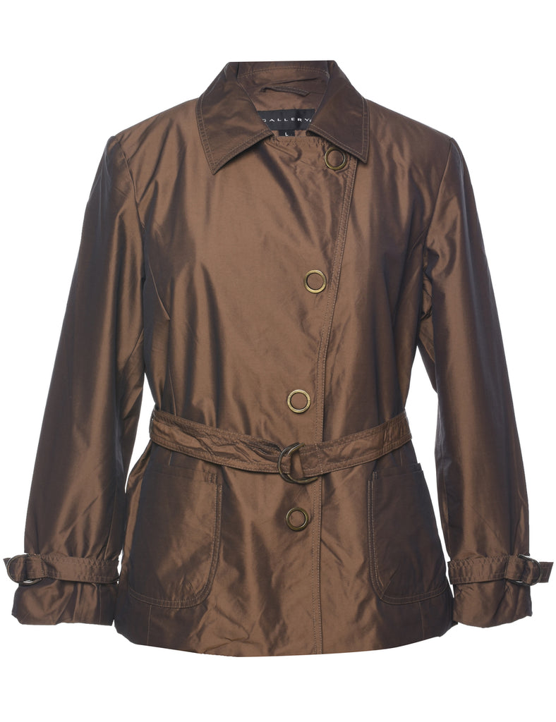 Button Front Copper Jacket - L
