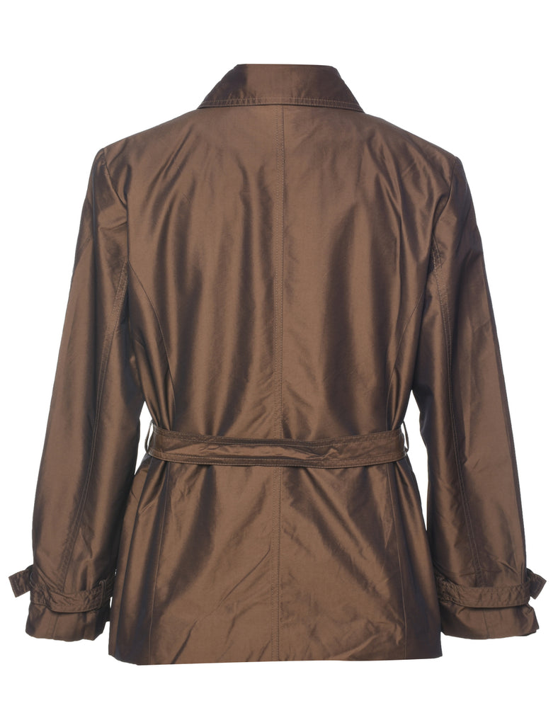 Button Front Copper Jacket - L