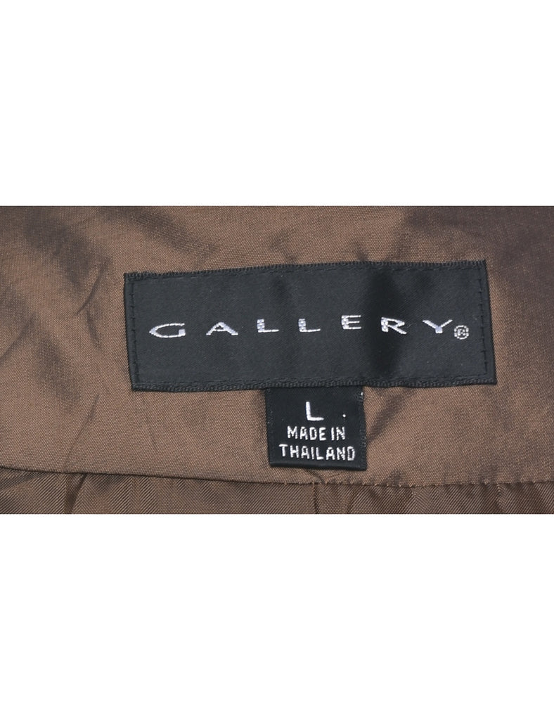 Button Front Copper Jacket - L