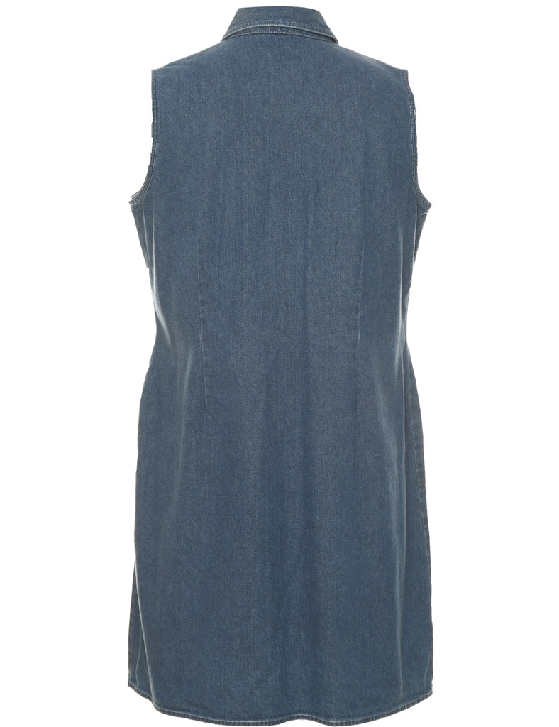 Button Front Denim Dress - XL