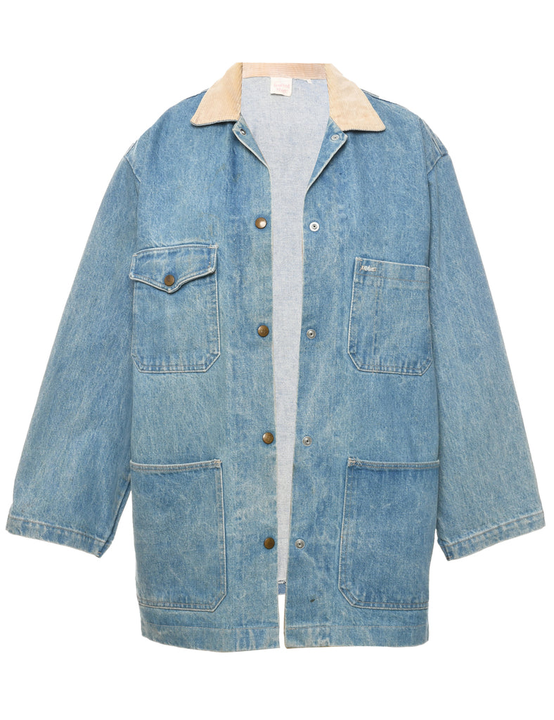 Button Front Denim Jacket - XL