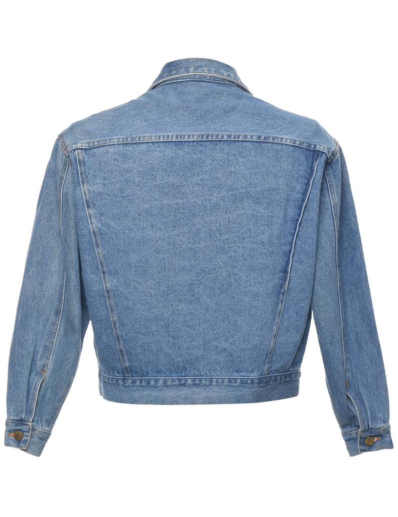 Button Front Denim Jacket - M