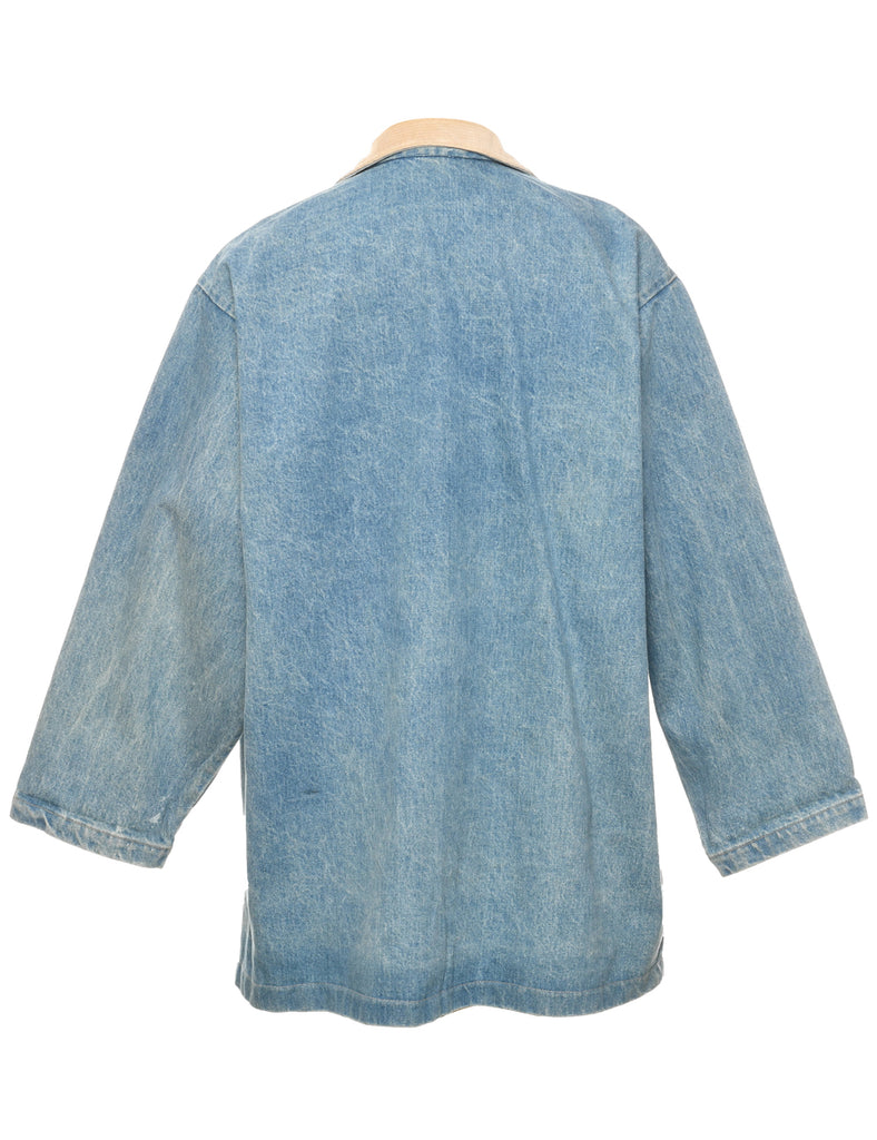 Button Front Denim Jacket - XL