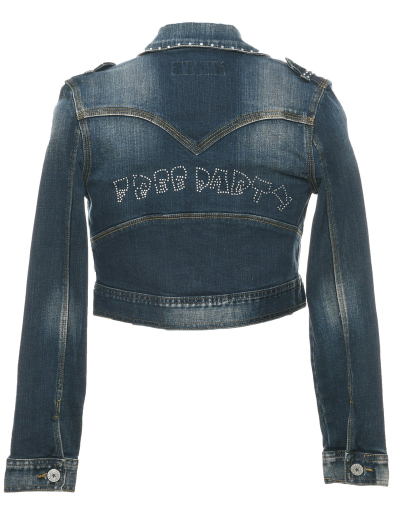 Button Front Denim Jacket - S