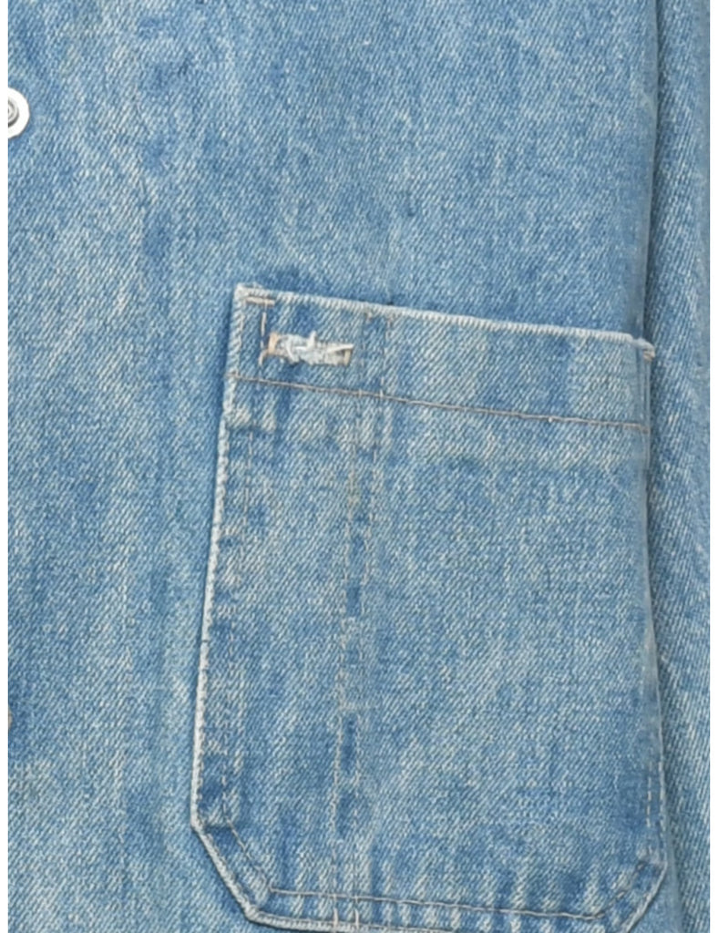 Button Front Denim Jacket - XL