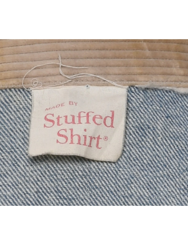 Button Front Denim Jacket - XL