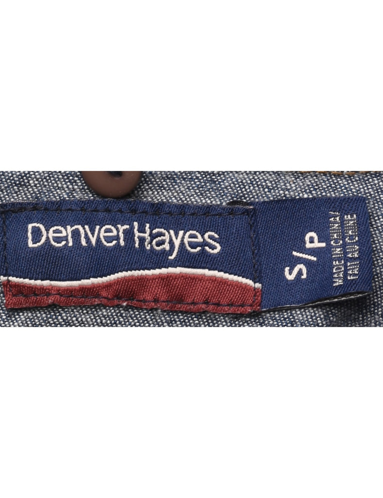 Button Front Denim Jacket - S