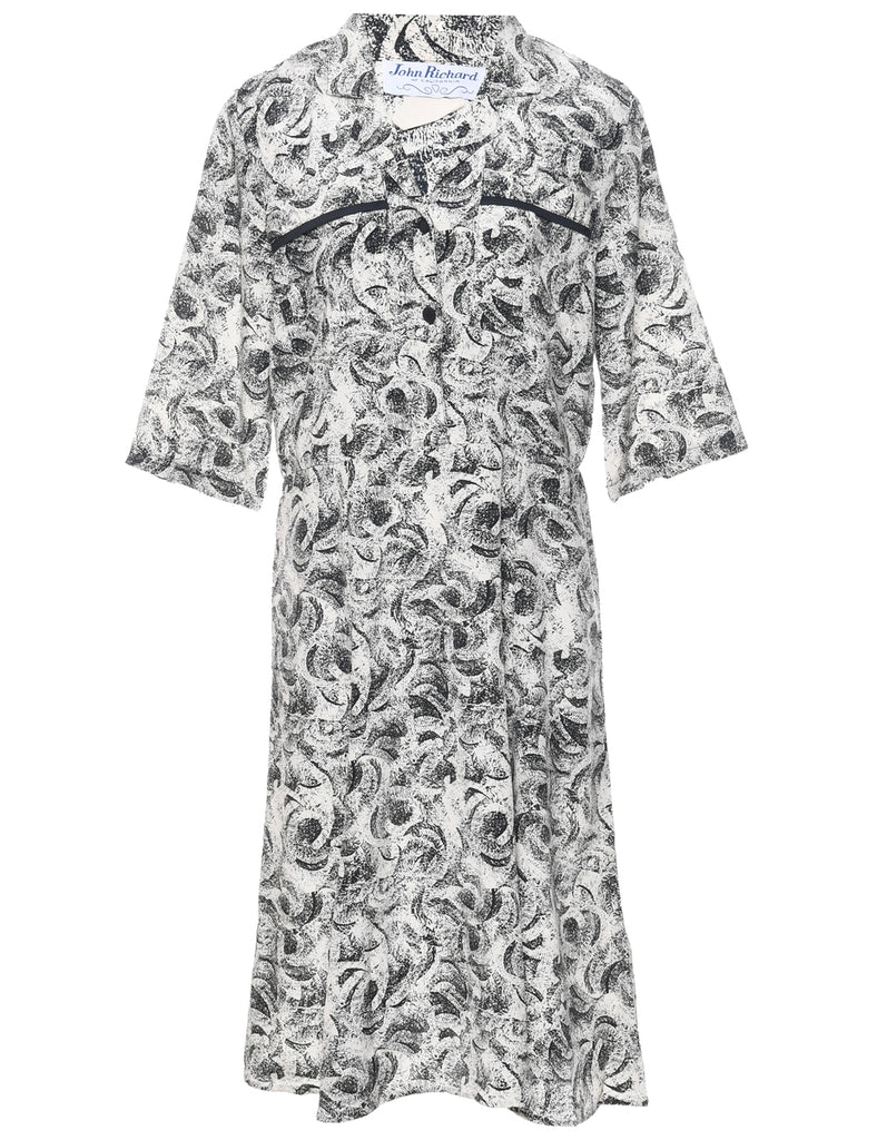 Button Front Dress - L