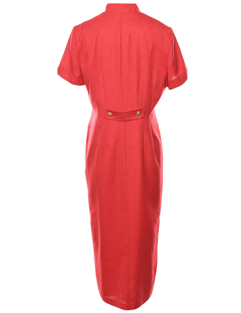 Button Front Dress - L