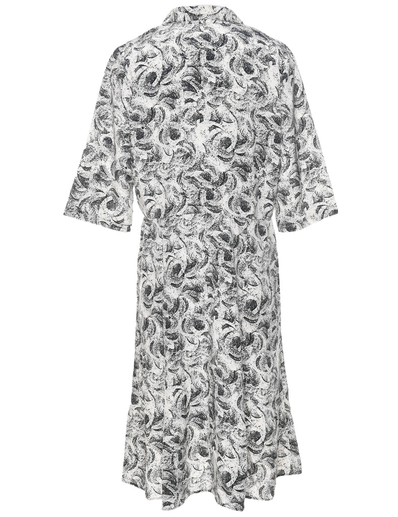 Button Front Dress - L