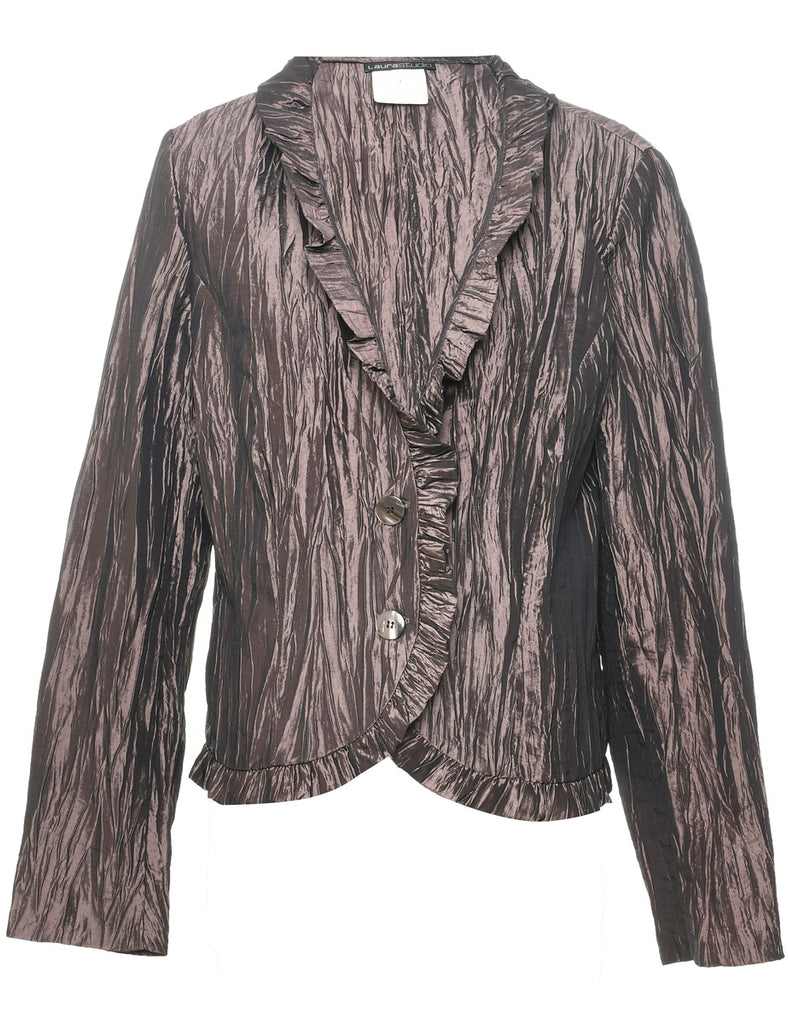Button Front Evening Jacket - L