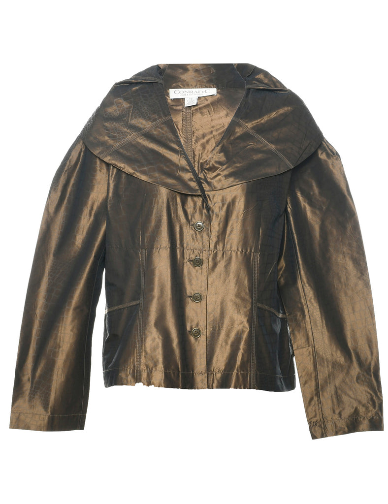 Button Front Evening Jacket - L
