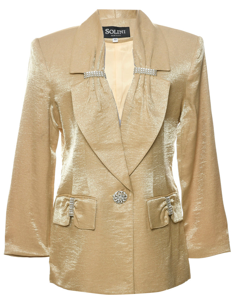 Button Front Evening Jacket - L