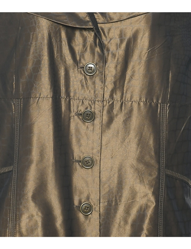 Button Front Evening Jacket - L