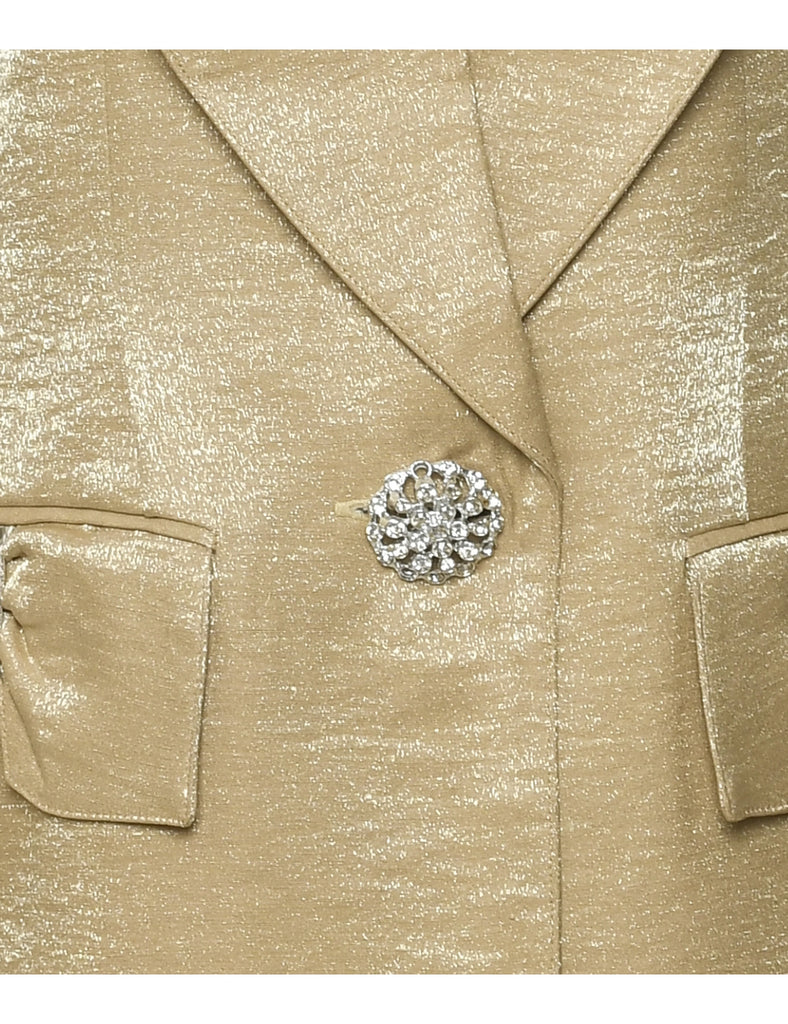 Button Front Evening Jacket - L