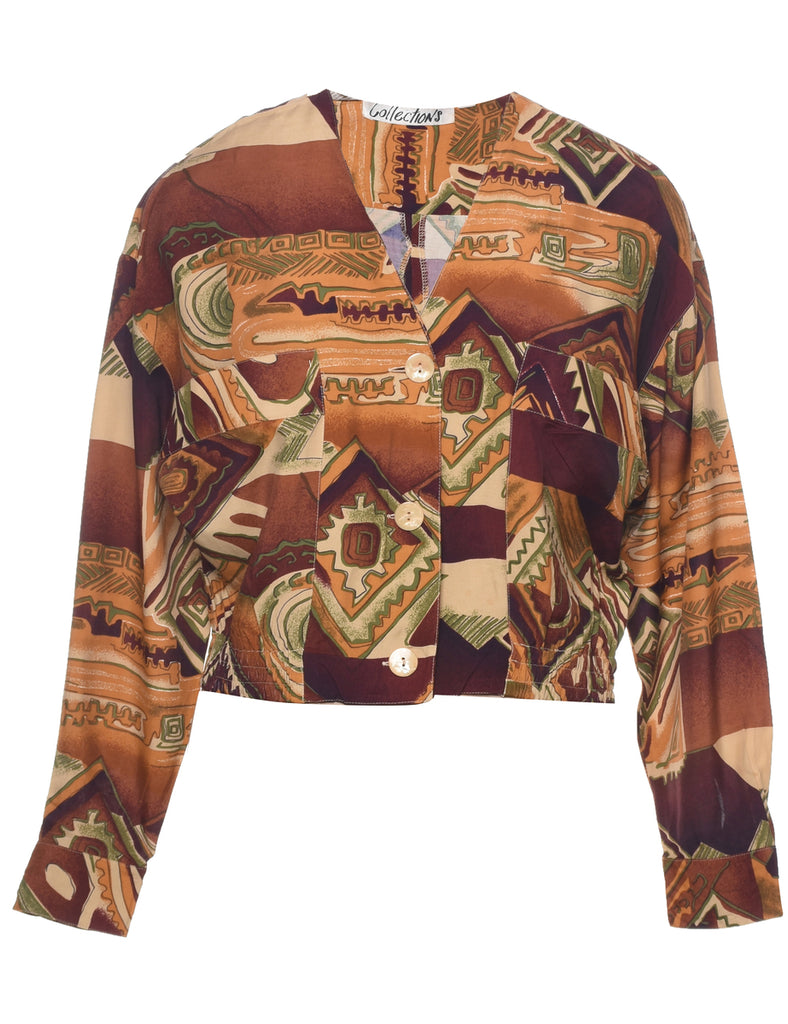 Button Front Jacket - S