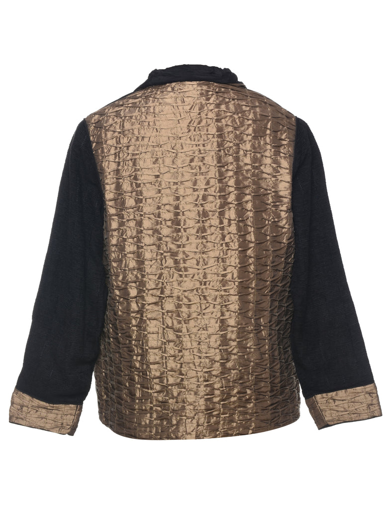 Button Front Tapestry Jacket - M