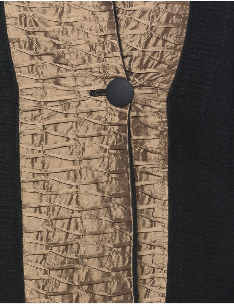 Button Front Tapestry Jacket - M