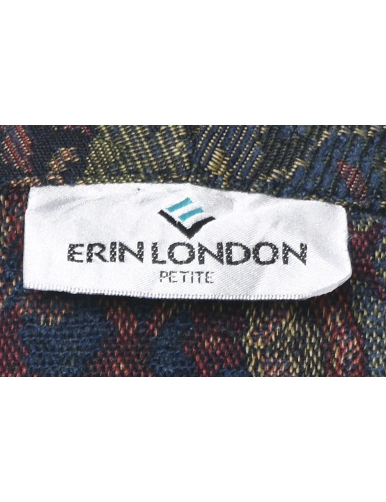 Button Front Tapestry Jacket - M
