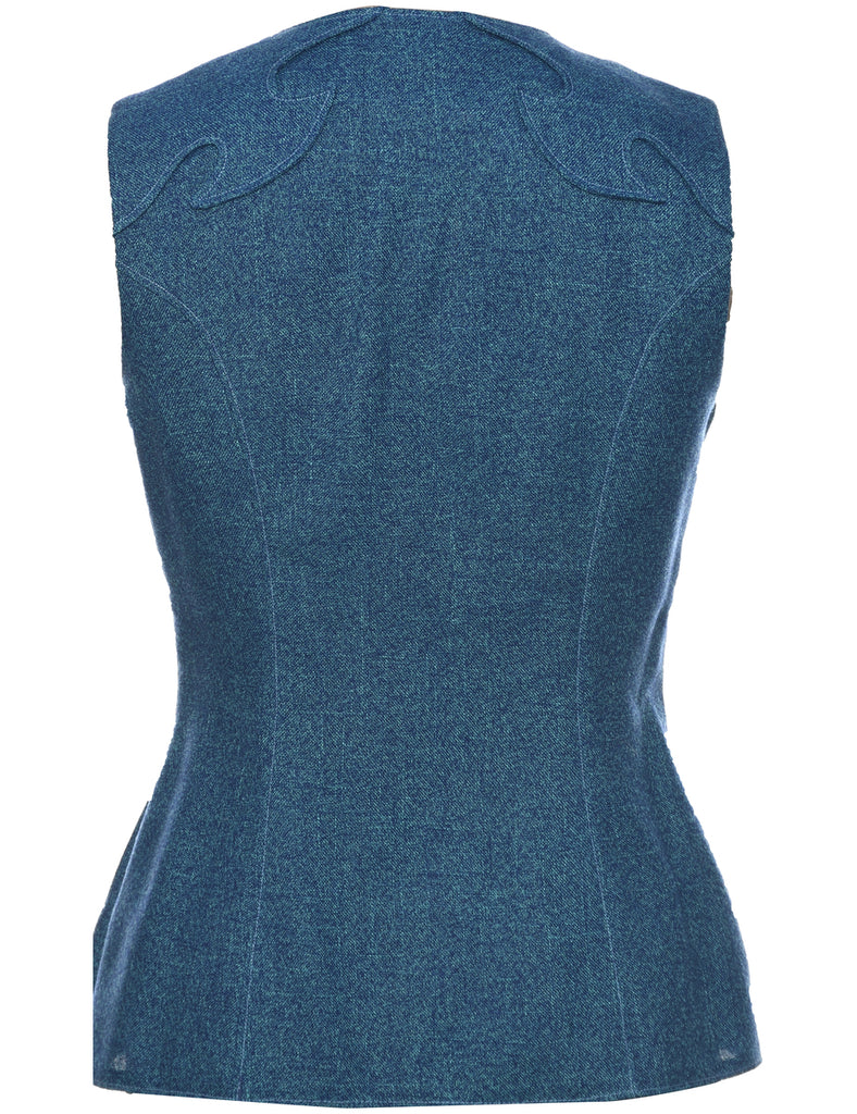 Button Front Waistcoat - M