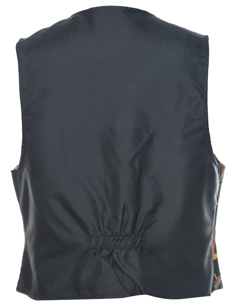 Button Front Waistcoat - L