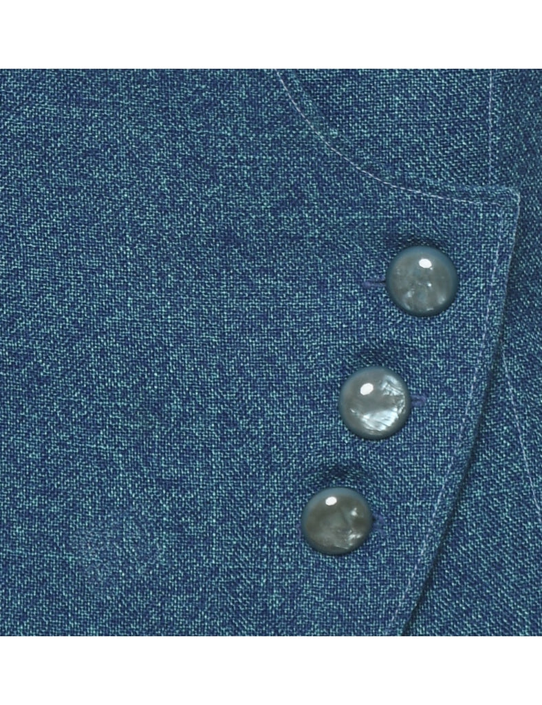 Button Front Waistcoat - M